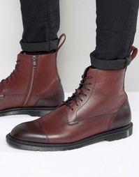 Ботинки на шнуровке с молнией Dr Martens Winchester - Красный