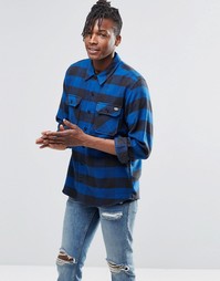 Рубашка классического кроя в клетку Dickies - Синий