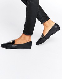 Туфли на плоской подошве с острым носом ASOS MARSHA - Черный