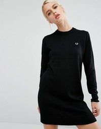 Трикотажное платье Fred Perry - Серый