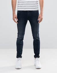 Темные джинсы скинни Selected Homme Fabios - Синий