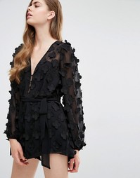 Ромпер с цветами Alice McCall - Черный