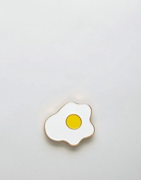 Значок в виде яичницы Skinnydip - Мульти