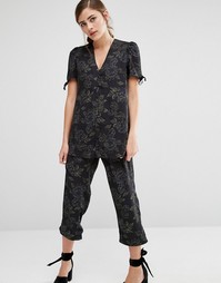 Пижамная рубашка с цветочным принтом Fashion Union Co-Ord - Мульти