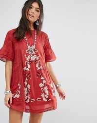Платье мини Free People Perfectly Victorian - Красный