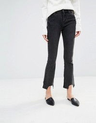 Укороченные расклешенные джинсы Asilio - Синий