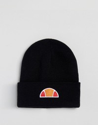 Шапка-бини с маленьким логотипом Ellesse - Черный