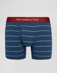 Темно-синие боксеры-брифы в полоску Abercrombie &amp; Fitch - Темно-синий