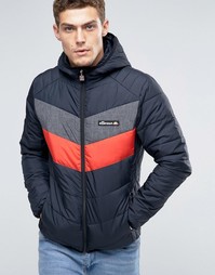 Дутая куртка с капюшоном Ellesse - Черный