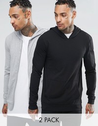 2 легких трикотажных худи ASOS - СКИДКА 15 - Мульти