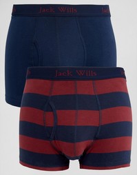 Комплект из 2 боксеров-брифов красного и темно-синего цветов Jack Wills - Мульти