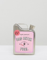 Плоская фляжка в форме канистры Skinnydip Bad Bitch - Розовый