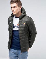 Дутая куртка с капюшоном Ellesse - Зеленый