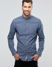 Трехцветная рубашка в клетку кроя слим Original Penguin Heritage - Серый