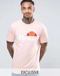 Футболка с крупным логотипом Ellesse - Розовый