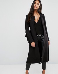 Пальто с оборками Supertrash - Черный