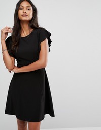 Платье с оборками и открытой спинкой Supertrash Dihab - Белый