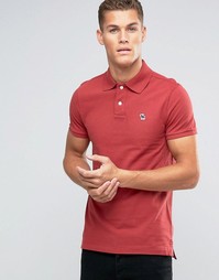 Красное поло слим Abercrombie &amp; Fitch - Красный