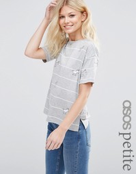 Топ в полоску с единорогами ASOS PETITE - Мульти