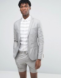 Хлопковый блейзер Selected - Бежевый