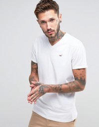 Белая футболка слим Hollister - Белый