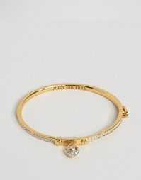Браслет с сердечком паве Juicy Couture - Серебряный