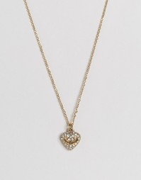 Золотистое ожерелье с паве Juicy Couture - Золотой