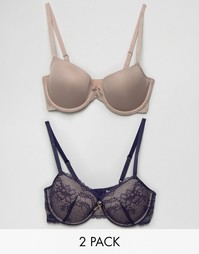 Marie Meili Miu 2 Pack T-Shirt Bra - Синий