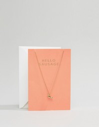 Ожерелье Orelia Hello Sausage - Золотой