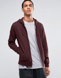 Бордовое худи на молнии ASOS - Красный