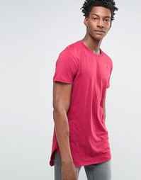 Удлиненная футболка с короткими рукавами и круглым вырезом Religion - Красный