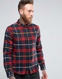 Рубашка в клетку Edwin Labour - Красный