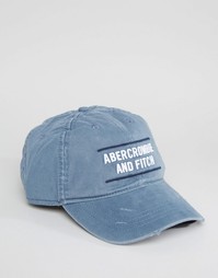 Голубая кепка Abercrombie &amp; Fitch Collegiate - Синий