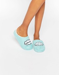 Слиперы с надписью Weekend I Love You Daisy Street - Синий