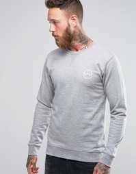 Свитшот с логотипом Edwin - Серый