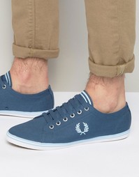 Саржевые кеды Fred Perry Kingston - Синий