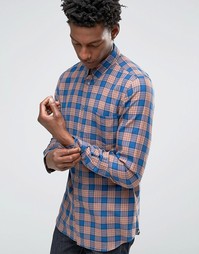 Сине-оранжевая рубашка в клетку Paul Smith - Оранжевый