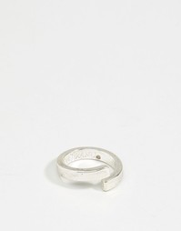Серебристое разомкнутое кольцо Icon Brand - Серебряный