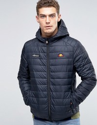 Дутая куртка с капюшоном Ellesse - Черный