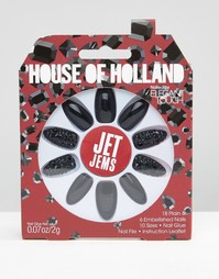Накладные ногти House Of Holland By Elegant Touch - Jet Jems - Черный
