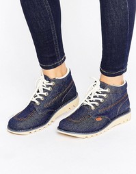 Джинсовые ботинки Kickers - Синий