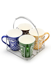 Набор чашек на подставке 5 пр. LORAINE