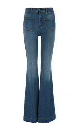Расклешенные джинсы с накладными карманами Stella McCartney