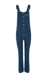 Укороченный джинсовый комбинезон с накладными карманами Stella McCartney
