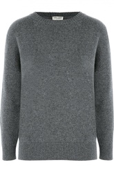 Кашемировый пуловер свободного кроя со спущенным рукавом Saint Laurent
