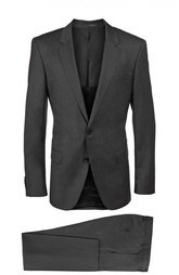 Приталенный костюм из фактурной шерсти HUGO BOSS Black Label