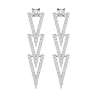Серьги Funk Swarovski