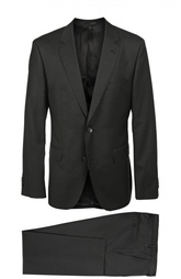 Шерстяной костюм с пиджаком на двух пуговицах HUGO BOSS Black Label
