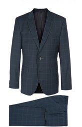 Шерстяной костюм в клетку HUGO BOSS Black Label