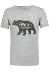 Хлопковая футболка с принтом Polo Ralph Lauren